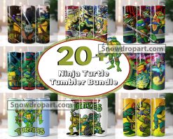 20 Ninja Turtle Tumbler Png Bundle, 20oz Tumbler Png